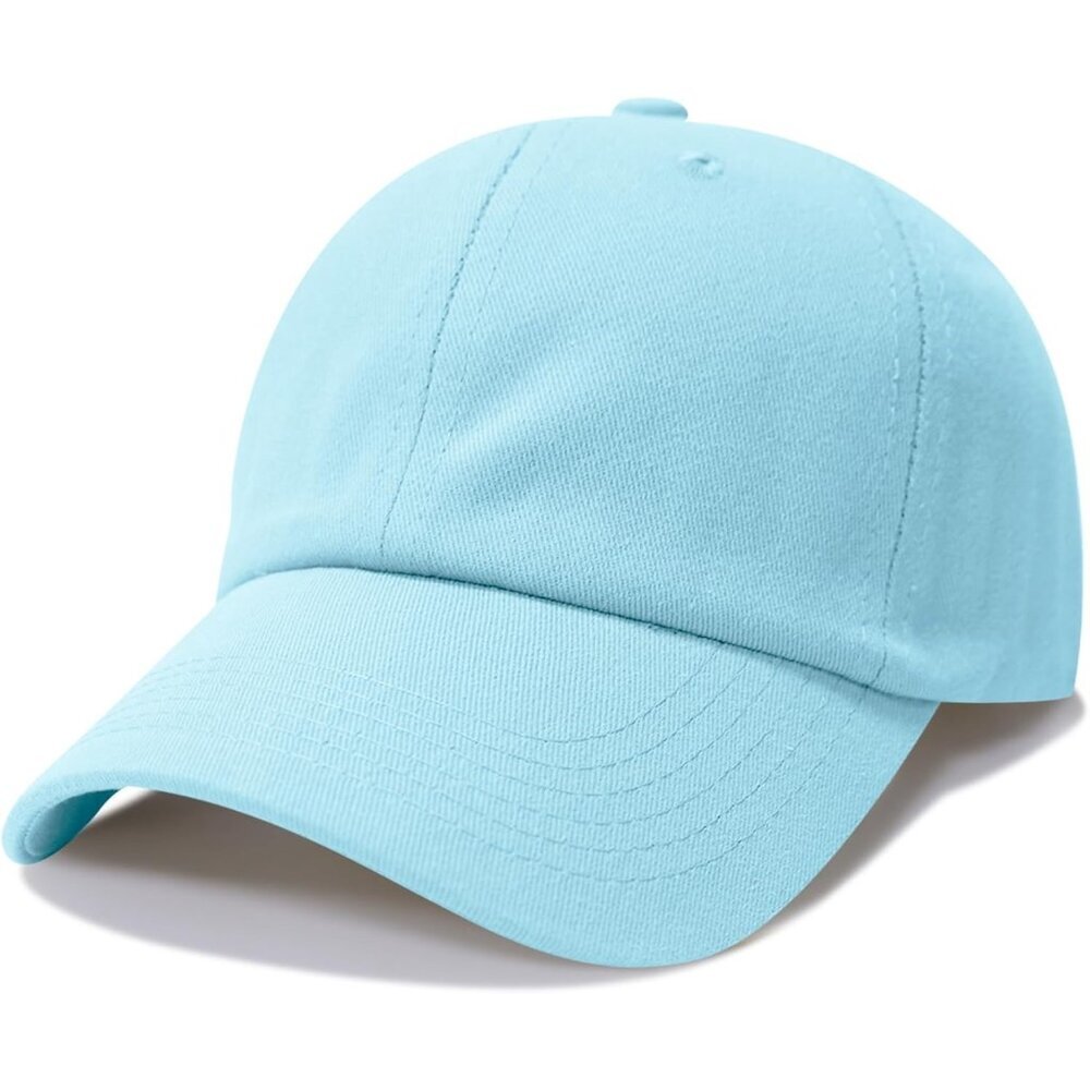 Baseball Cap Colour Sky-blue Golf Dad Hat Men Women Plain Cap